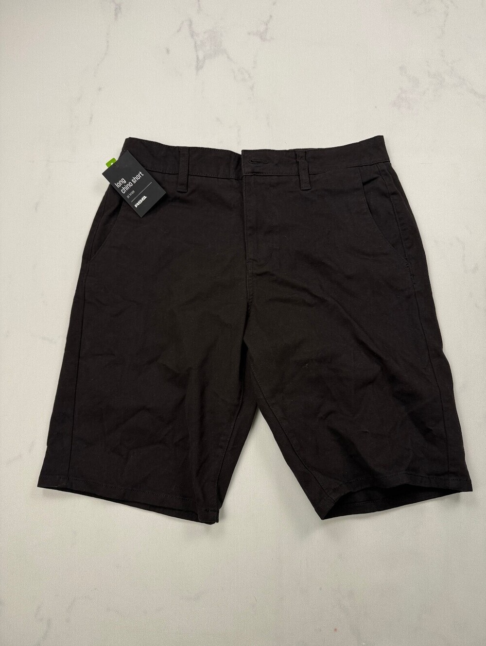 RSQ Long Chino Short Bermuda Shorts Black Current Adjustable - Mens 28
